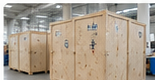 Wooden export crates